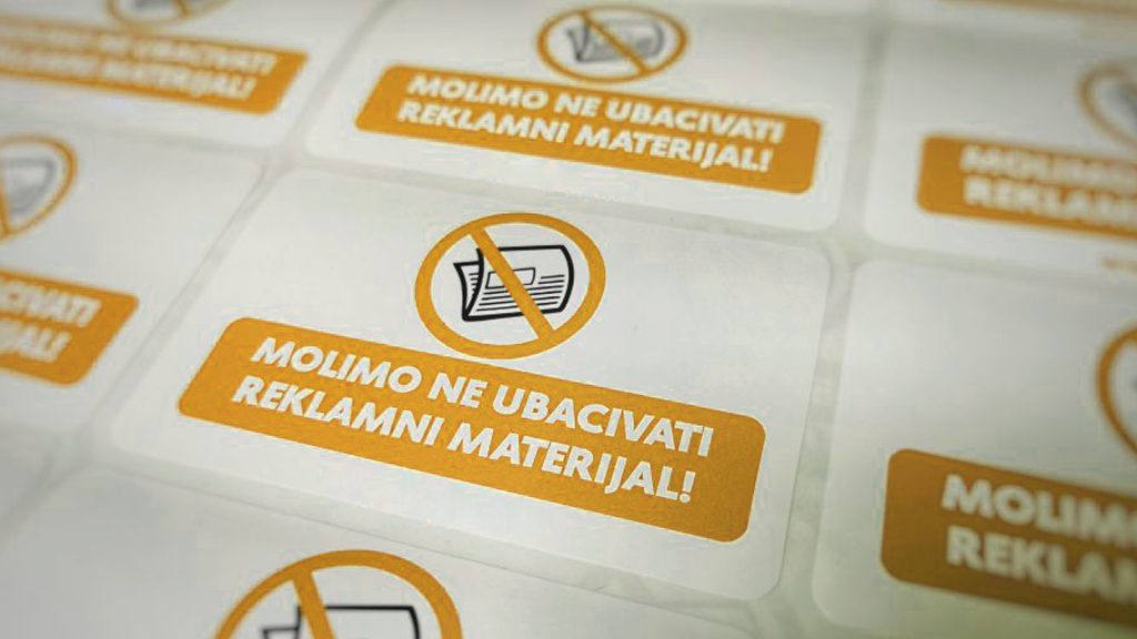 Ne želim reklamni materijal